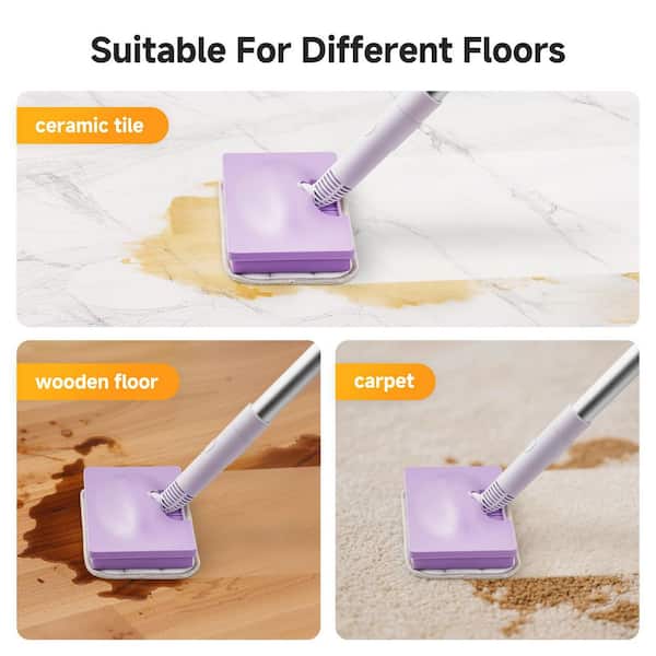 amzchef Corded Steam Mop, Multi-Functional Removable Handheld