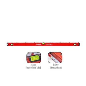 48 in. Exodus Professional Box Level with 45 Vial and Ruler