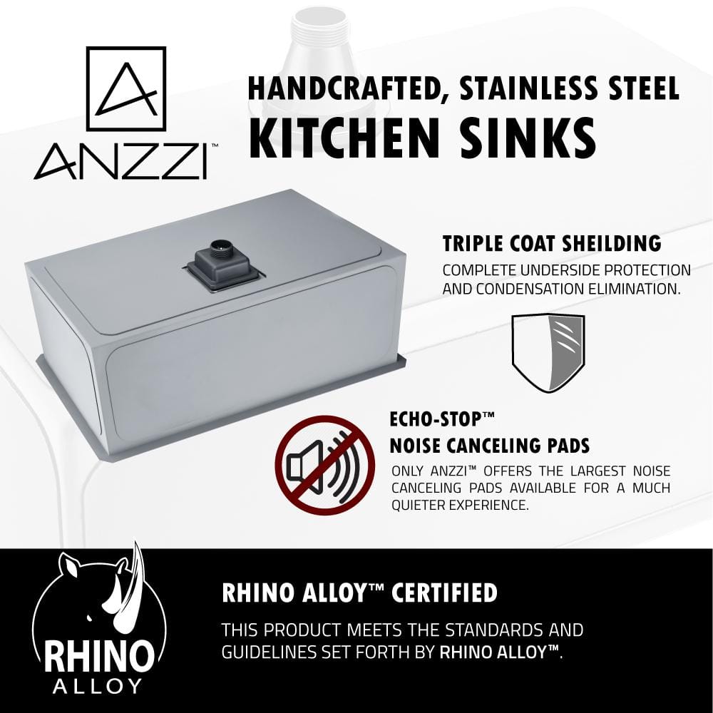 Vanguard 30'' Stainless Steel Undermount Single Bowl Kitchen Sink