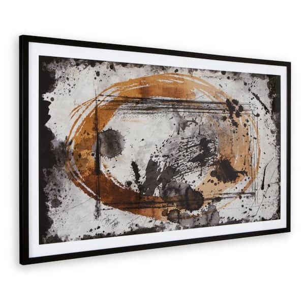 Signature DESIGN BY ASHLEY Clefting Framed Abstract Art Print 37 in. x 63 in.