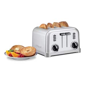 Classic Series 4-Slice Stainless Steel Wide Slot Toaster with Crumb Tray