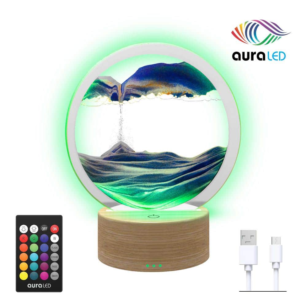 Tzumi Aura LED Liquid Sand Light 9006HD - The Home Depot