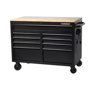 toolbox with wooden top