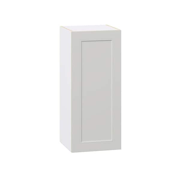 J COLLECTION Galveston 15 in. W x 14 in. D x 35 in. H Assembled Shaker Wall Kitchen Cabinet in Light Grey