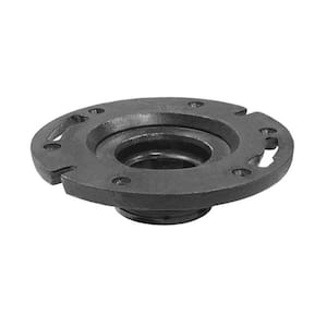 4 in. x 2 in. Cast Iron Push-In Water Closet (Toilet) Flange for 4 in. Cast Iron or Sch. 40 DWV Pipe