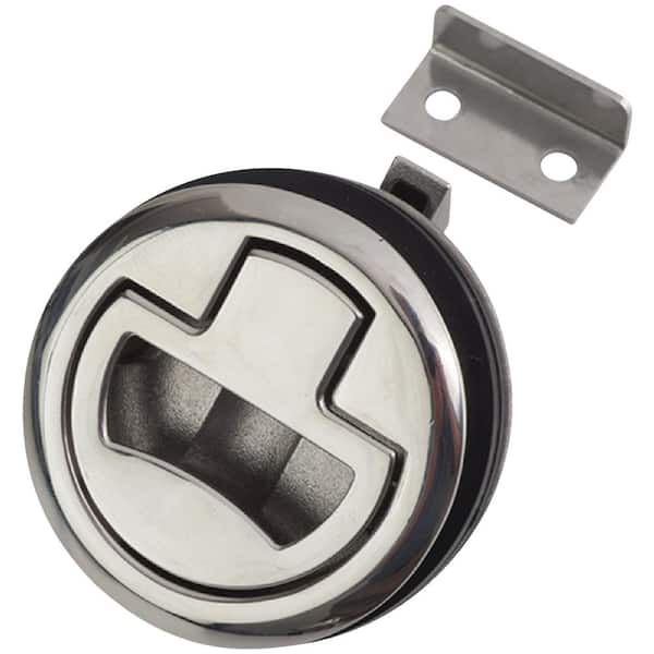 Unbranded Non - Locking Watertight Slam Latch, Investment Cast 316 Stainless, 1/8 in. Fastener, 2 in. Diameter
