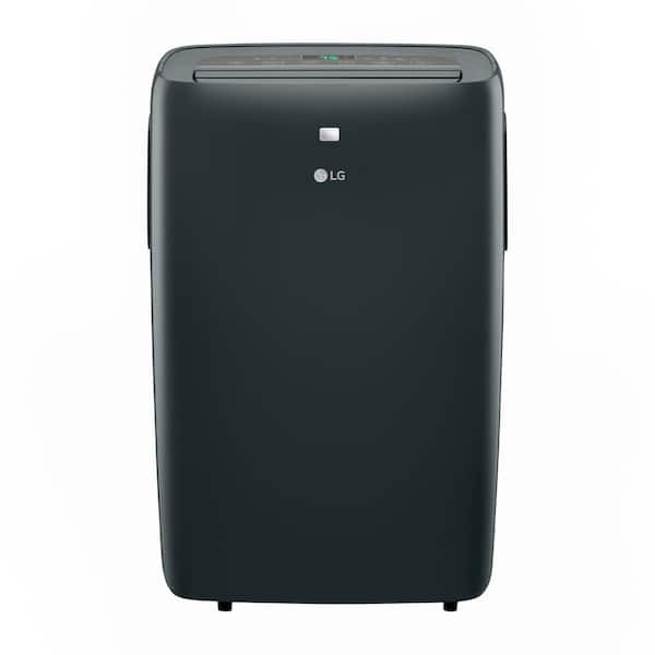 LG Smart Portables 8,000 BTU Portable Air Conditioner Cools 350 Sq. Ft. with Dehumidifier and Wi-Fi control in Black