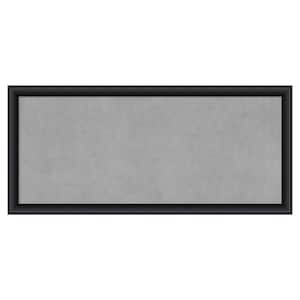 Nero Black 51 in. x 23 in. Framed Magnetic Board