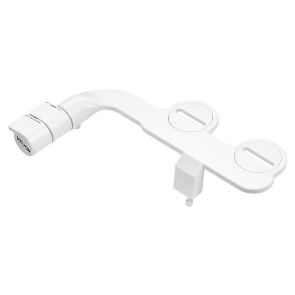 Attachable Bidet System Bidet Attachment for Toilet Self-Cleaning Dual Nozzles Adjustable Pressure