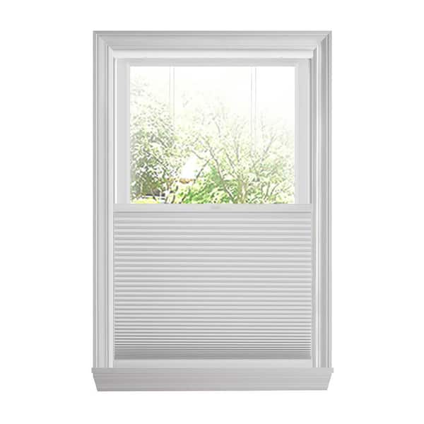 Home Decorators Collection Shadow White Top Down Bottom Up Cordless Blackout Cellular Window Shades - 41.125 in W x 48 in L (Actual 40.875 x 48)
