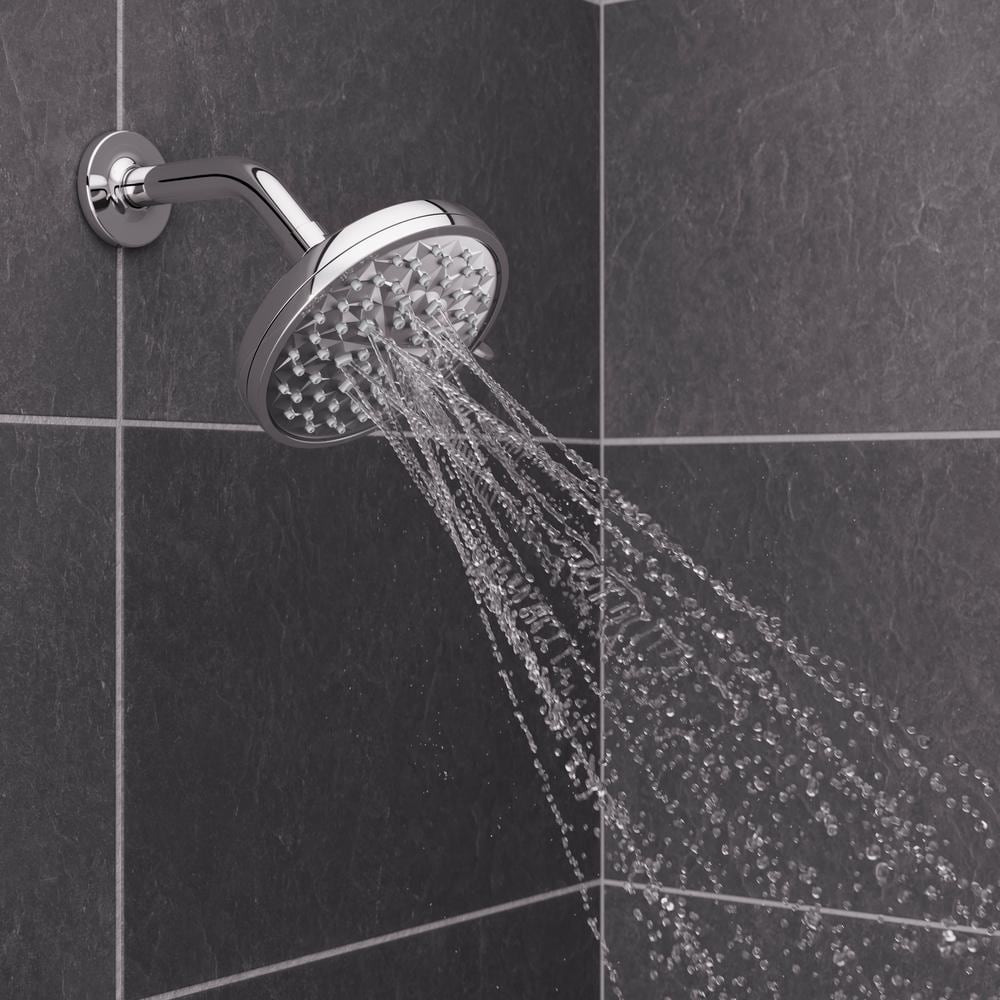 HydroFuse Polished Chrome 6-Function Wall Mounted Shower Head
