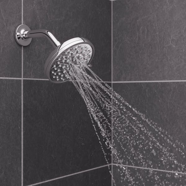 Pfister HydroFuse Duschkopf & Handbrause – 6 Sprühfunktionen, Magnetisches Dock, 2,5 GPM, Poliertes Chrom