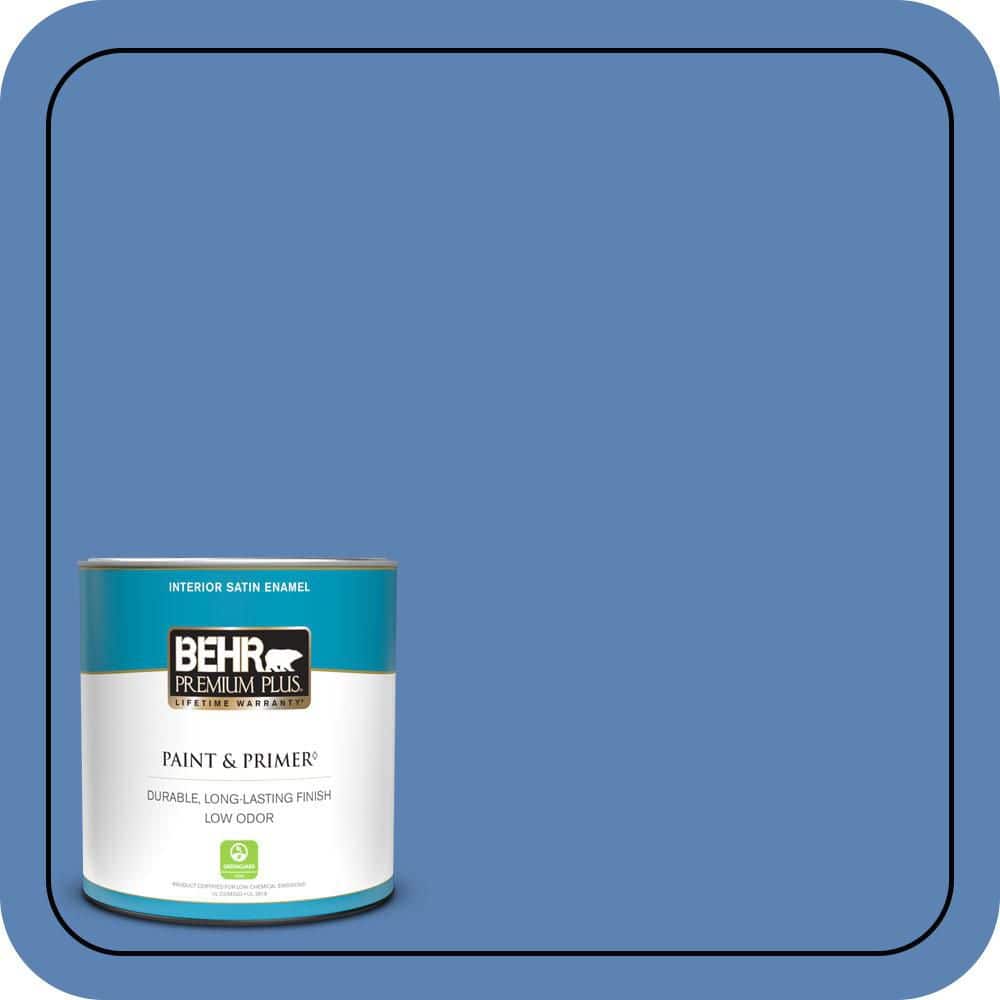 1 qt. #PPU15-06 Neon Blue Satin Enamel Low Odor Interior Paint & Primer price history on PriceWatchPro