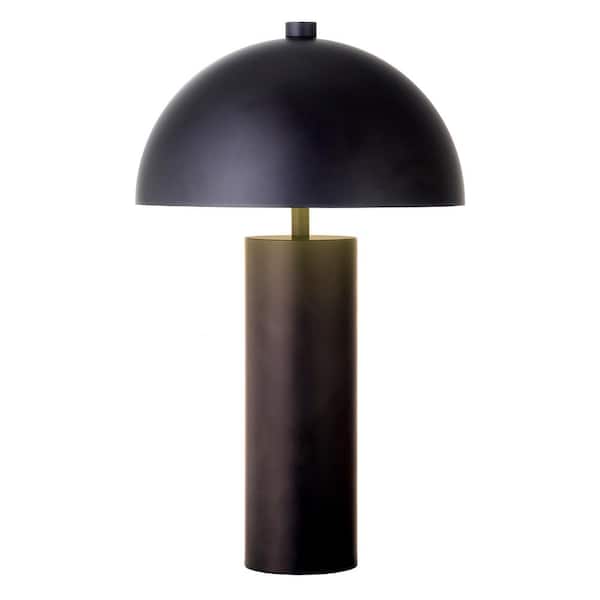 Meyer&Cross York 14.5 in. Blackened Bronze Mini Lamp with Metal Shade