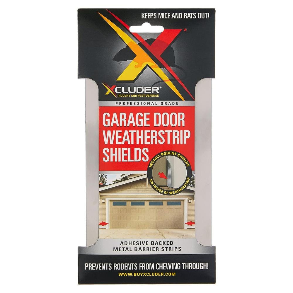 Xcluder 8 in. x 1 in. Stainless Steel Door Strips (Pack of 2), Rodent ...