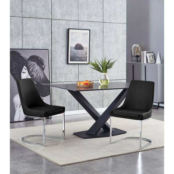 metal base dining chair