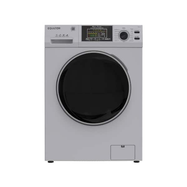 2.47 cu. ft. Electric All-in-One Washer Dryer Combo in Silver with 1400 RPM, 110V and 26 lbs. Capacity