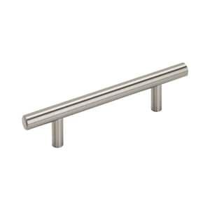 Bar Pulls 3-3/4 in. (96mm) Center-to-Center Satin Nickel Bar Cabinet Pull