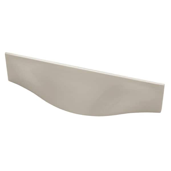 Liberty Geometrics 3-3/4 in. (96mm) Center-to-Center Satin Nickel Waterfall Cup Drawer Pull