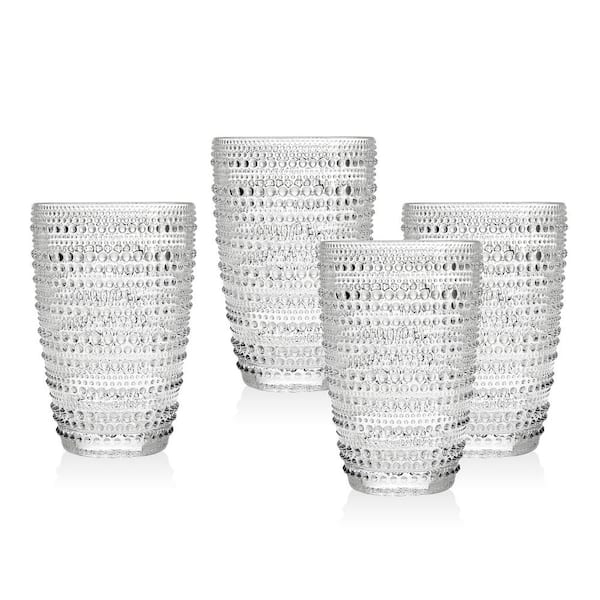 block linea crystal set of 8 tall cooler highball glasses 7 in