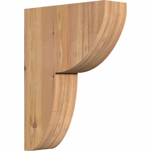Ekena Millwork 3-1/2 in. x 12 in. x 16 in. Western Red Cedar Crestline Smooth Corbel