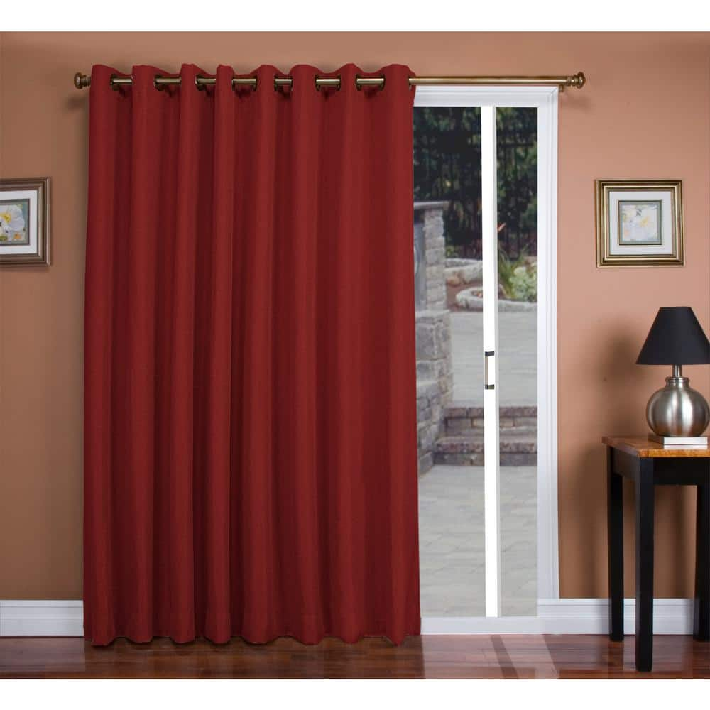 Ricardo Trading Floral Rose Grommet Blackout Curtain 106 In W X 84 In L 02518 79 484 16 The Home Depot