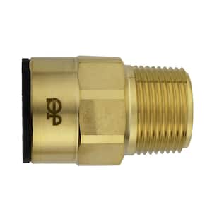 1 in. CTS x 1 in. NPT Brass ProLock Push-to-Connect Male Connector