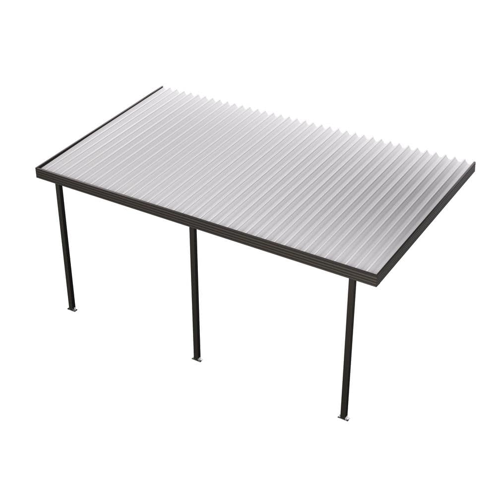 14 ft. x 10 ft. Dark Bronze Aluminum Frame White Roof Carport, 10 lbs. Snow Load price history on PriceWatchPro