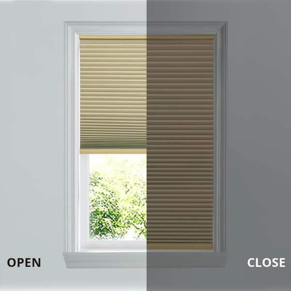 Latte Cordless Blackout Cellular Shades for Windows - 48 in. W x 48 in. L (Actual Size 47.75 in. W x 48 in. L)