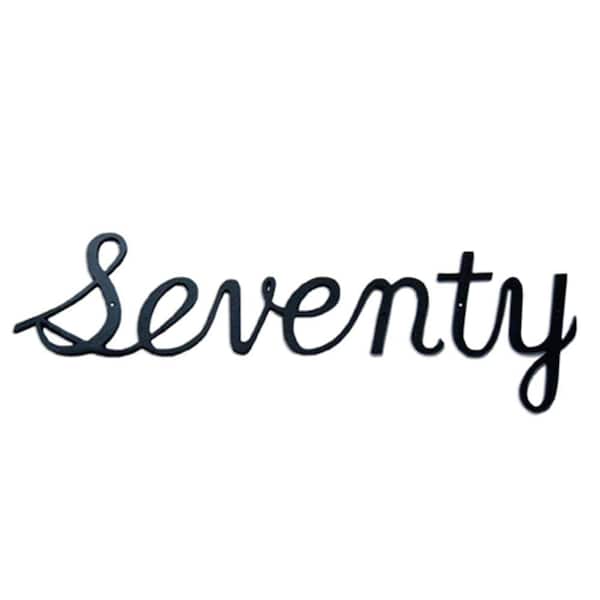 Montague Metal Products 3.125 in. Aluminum Script House Number Seventy