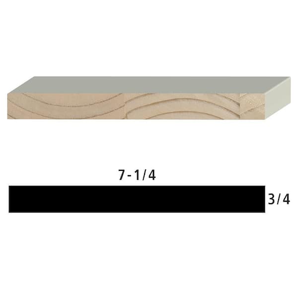 1 in. x 8 in. x 16 ft. S1S2E Pressure-Treated Primed Pine Lumber