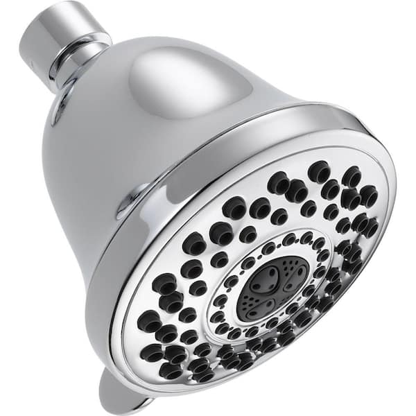 Delta Touch-Clean 7-Spray 4 in. Fixed Shower Head in Chrome