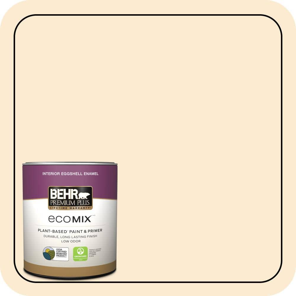 1 qt. #320E-1 Popcorn Ball Eggshell Enamel EcoMix Plant-Based Interior Paint & Primer product image for price tracking