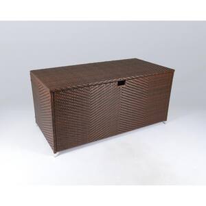 Corvus Java CORVUS 204 Gallon Brown Resin Wicker Storage Deck Box THC300145 - The ...