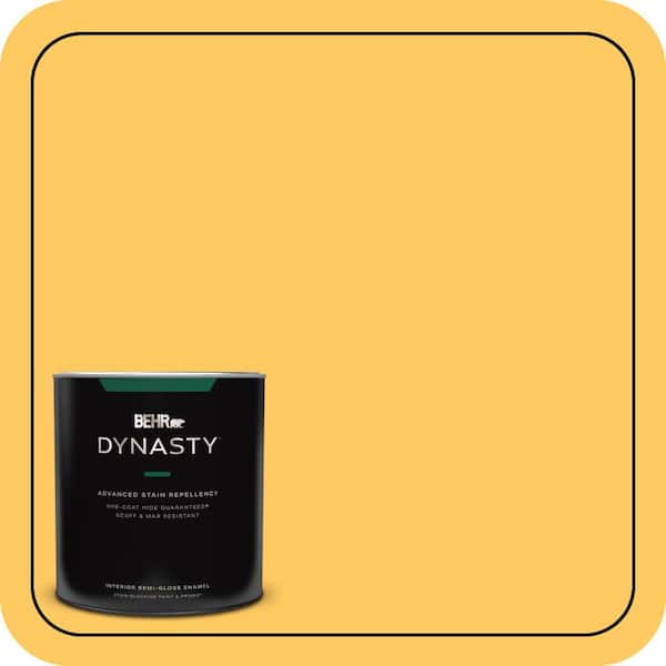 BEHR DYNASTY 1 qt. #P260-6 Smiley Face Semi-Gloss Enamel Interior Stain-Blocking Paint and Primer