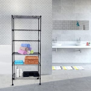 FUNKOL 4-Tier Silver Kitchen Shelf Simple Deluxe Heavy Duty Steel Storage  Shelf Unit Multifunctional Cart wmq35186104C - The Home Depot