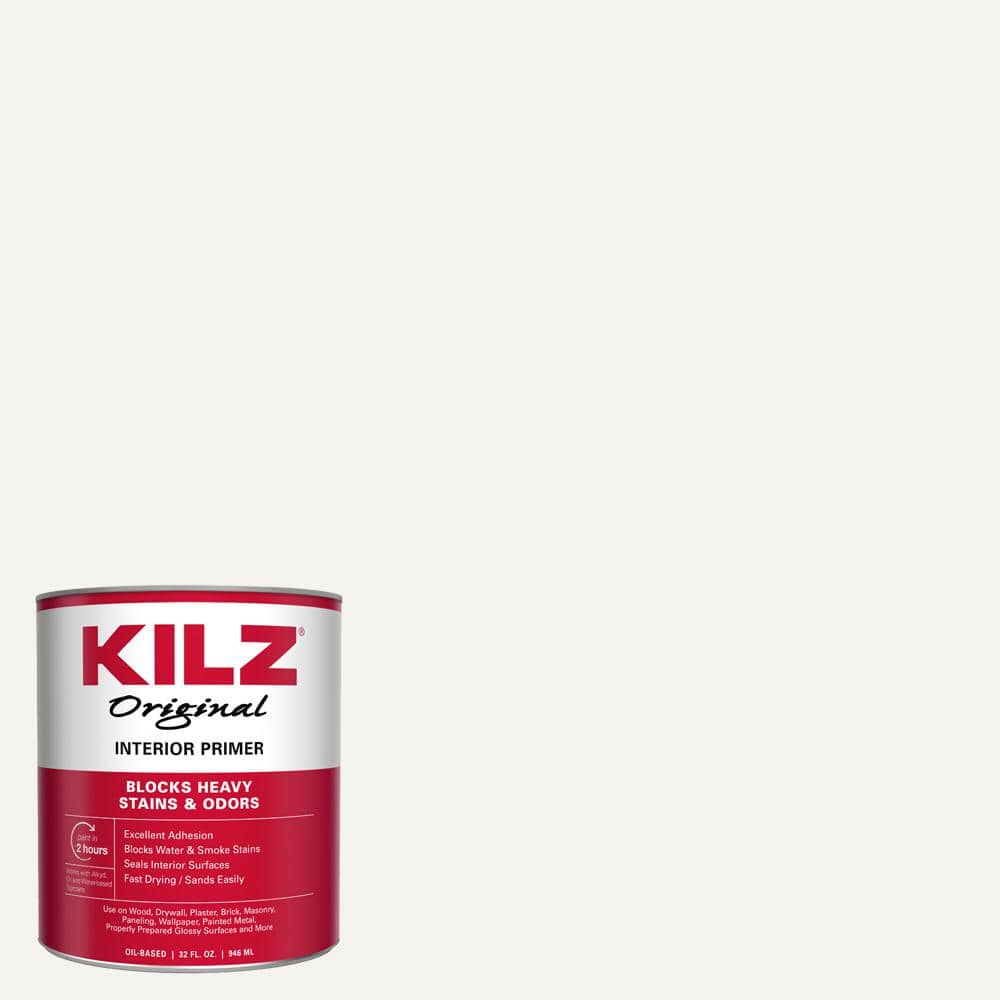 UPC 051652100327 product image for KILZ Original 1 qt. White Low-VOC Oil-Based Interior Primer, Sealer, and Stain B | upcitemdb.com