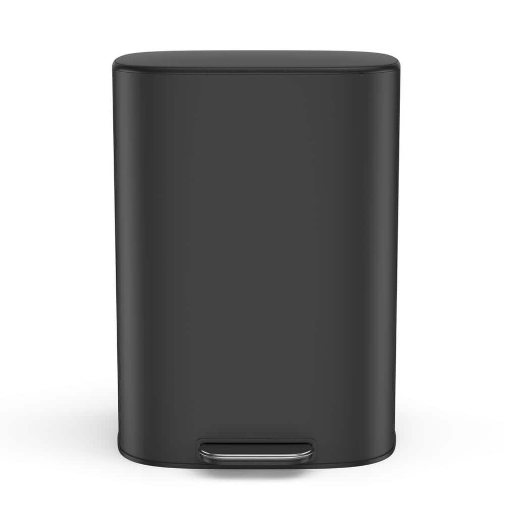 50L/13.2 Gal. Stainless Steel Soft-Close Kitchen/Bathroom Trash Can with Foot Pedal in Black price history on PriceWatchPro
