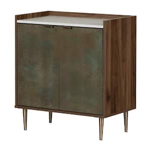 Natural Walnut and Oxide Brown, Hype Storage Cabinet
