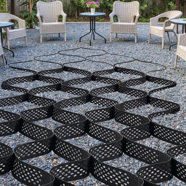 Gravel Grid, 4 in. D, 17.06 x 8.86 ft. Supports Permeable Ground Stabilizer Plastic Paver, 1880 lbs. Per sq. ft.