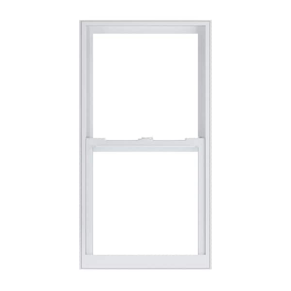 American Craftsman 24 in. x 46 in. 70 Series White Single Hung Low-E Argon SC Glass Vinyl Impact FL Flange Window, Screen Incl