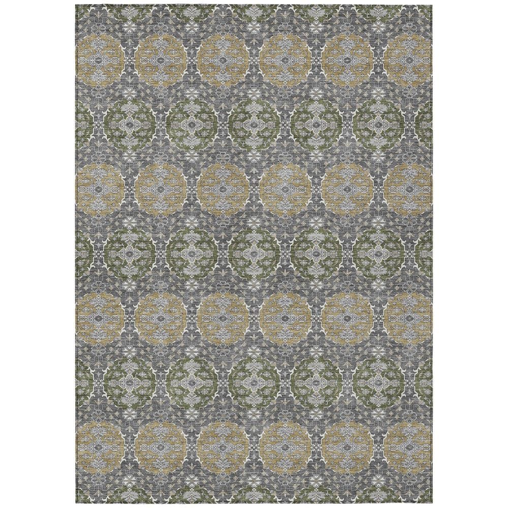 Chantille Machine Washable Indoor/Outdoor Abstract ACN2918 Gray 8 ft. x 10 ft. Area Rug price history on PriceWatchPro