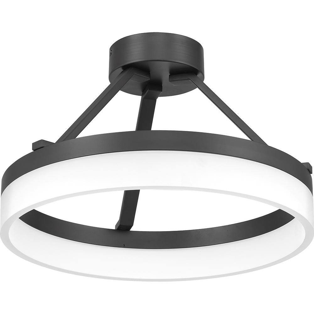Cohen Halo Glow LED Semi-Flush Mount in Oil-Rubbed Bronze