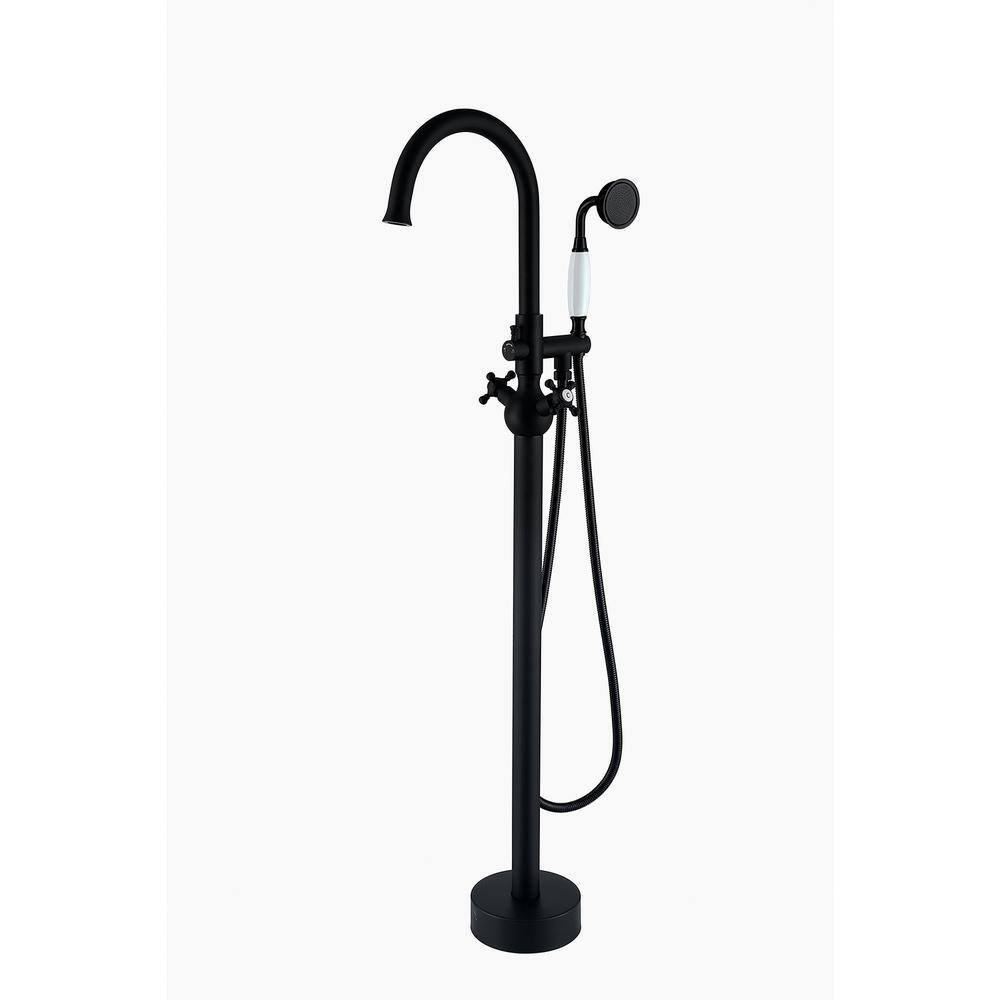 Maincraft 2-Handle Freestanding Tub Faucet with Hand Shower Head