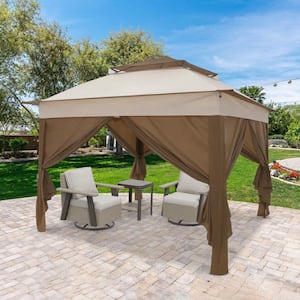 EAGLE PEAK 11 ft. x 11 ft. Pop-Up Gazebo Canopy Tent Portable