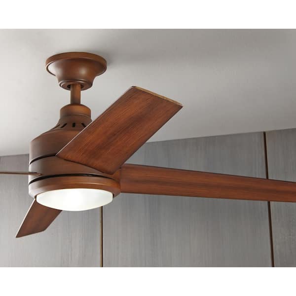 Home Decorators Collection Mercer 52 " LED Indoor Distressed Koa Ceiling Fan for sale online