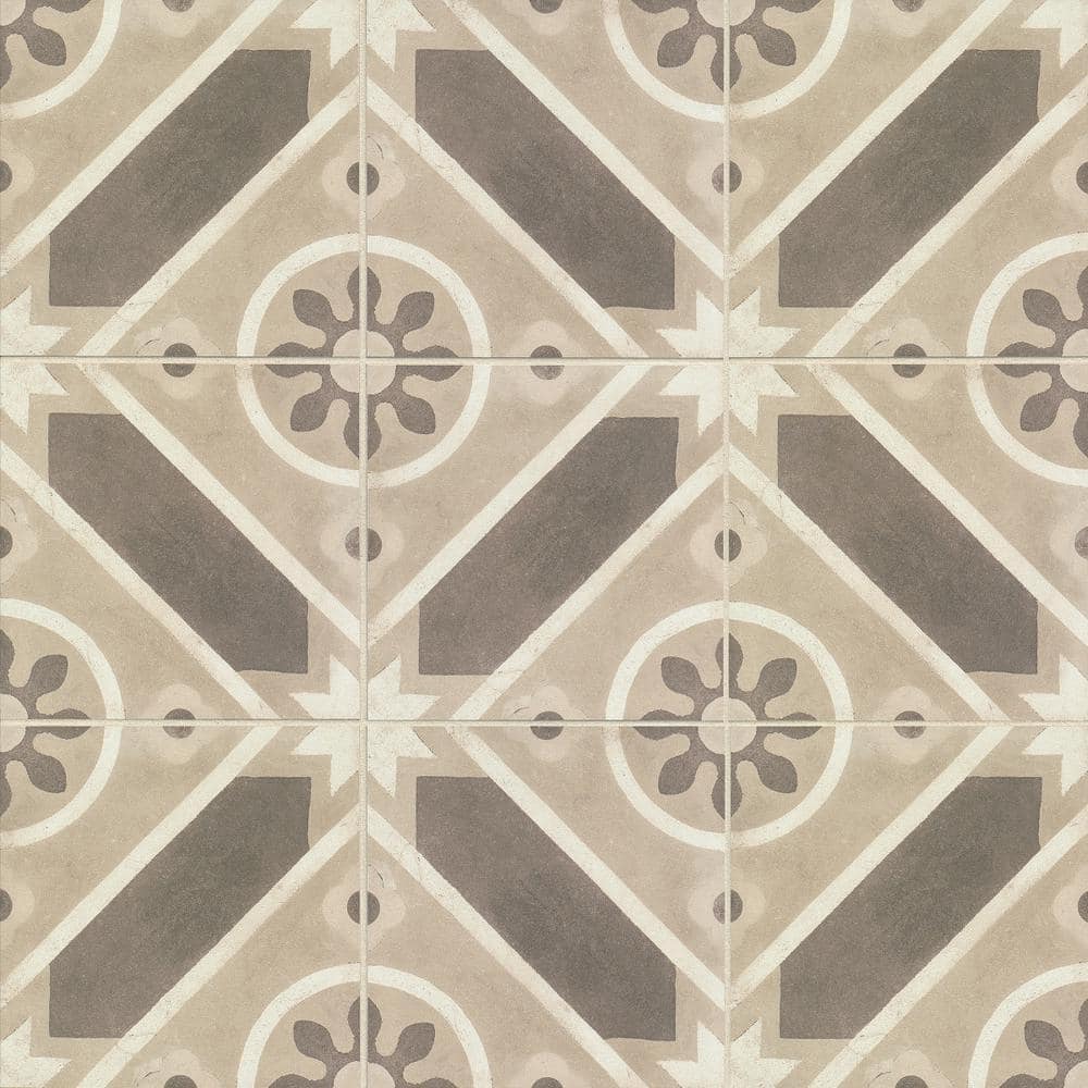 Enchante 8" x 8" Matte Multicolor Porcelain Decorative Tile