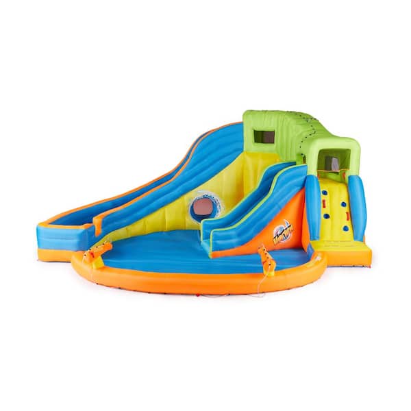 Banzai 49100 Pipeline Twist Kids Inflatable Water Pool Park & Slides for sale online 