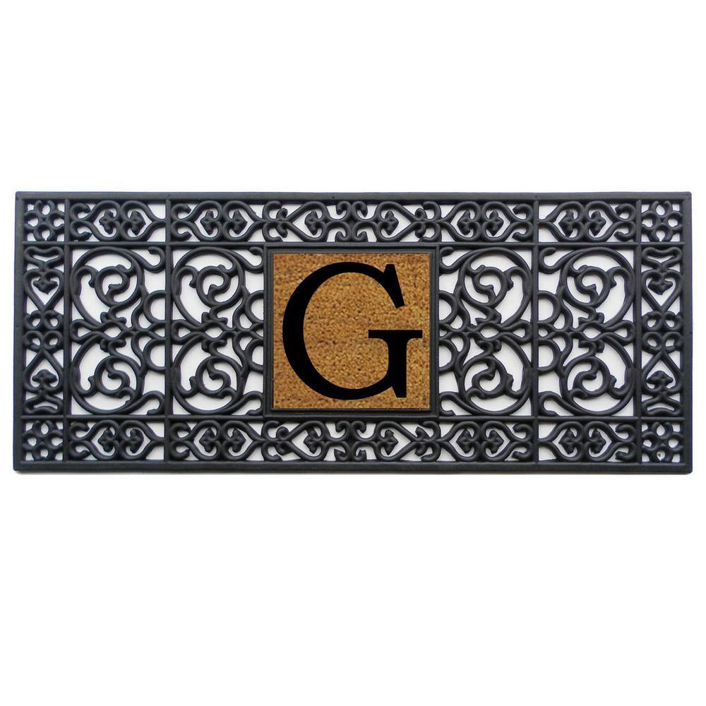 17 in. x 41 in. Rubber Monogrammed G Door Mat price history on PriceWatchPro