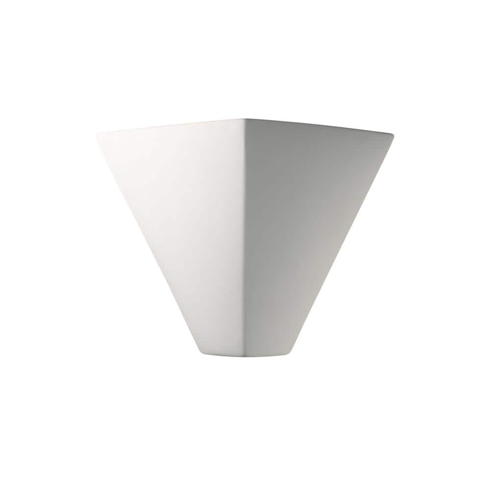 Justice Design Ambiance 1Light ADA Trapezoid Bisque Wall Sconce CER